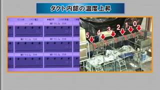 ダクト内部の温度上昇映像