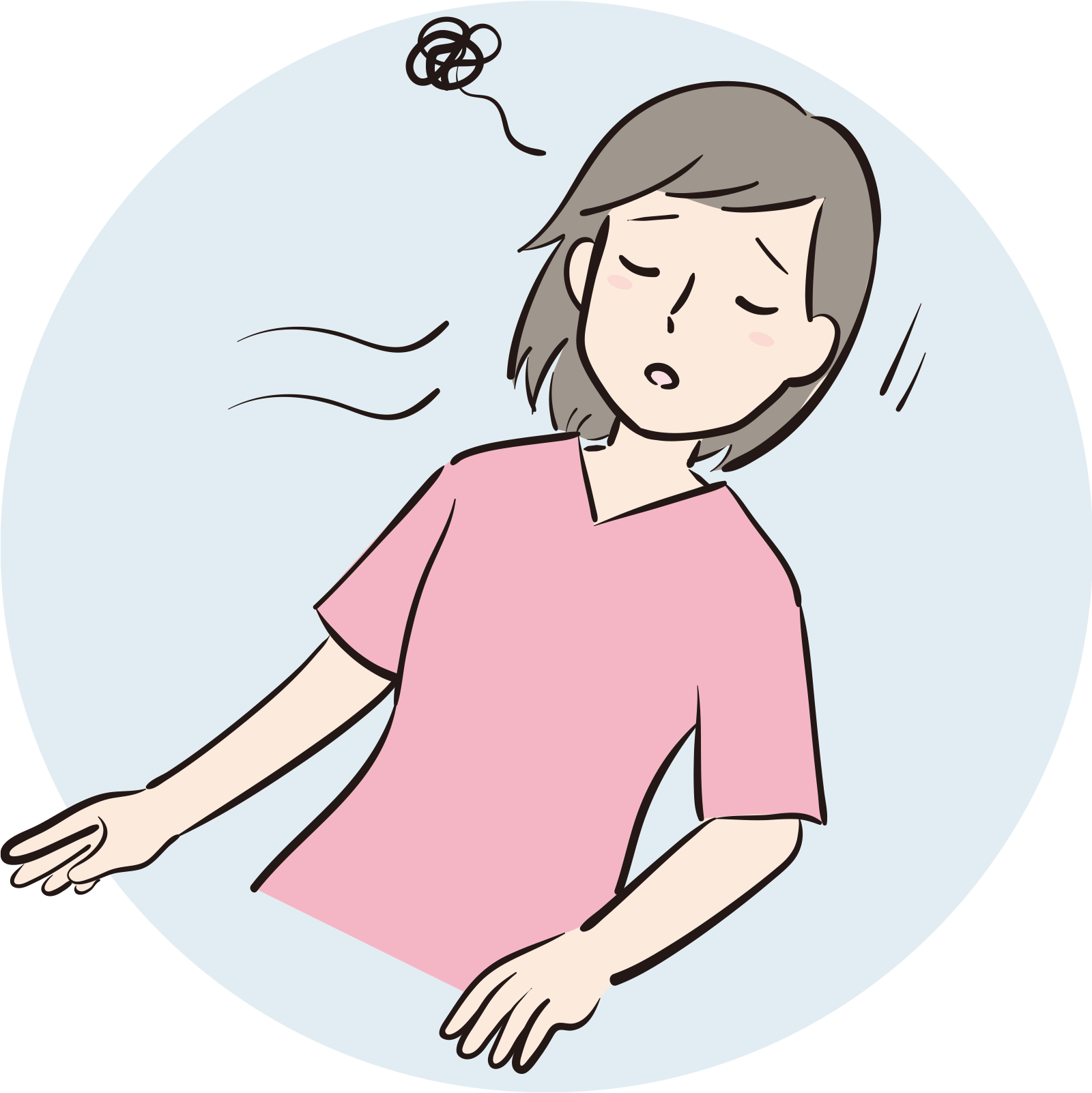 画像：意識がない