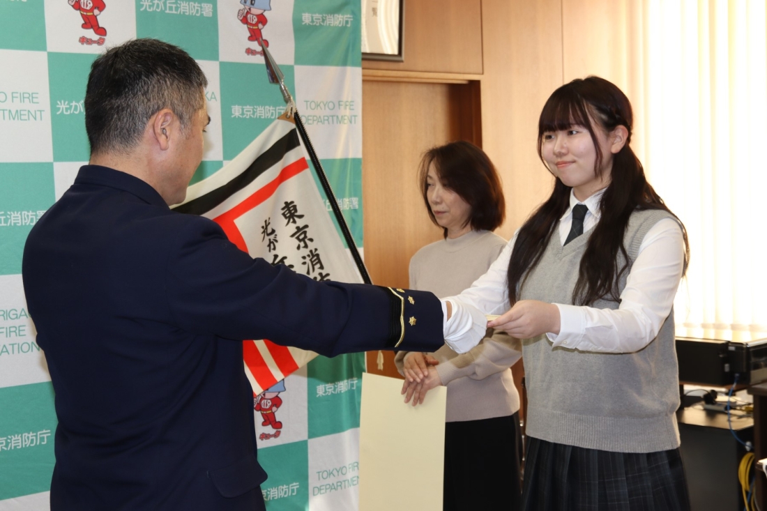 感謝状贈呈の様子
