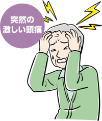 突然の激しい頭痛