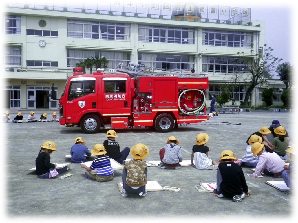 写生会のようす