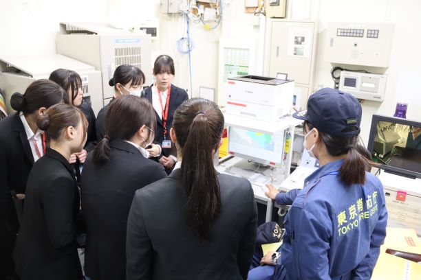 消防通信業務の見学