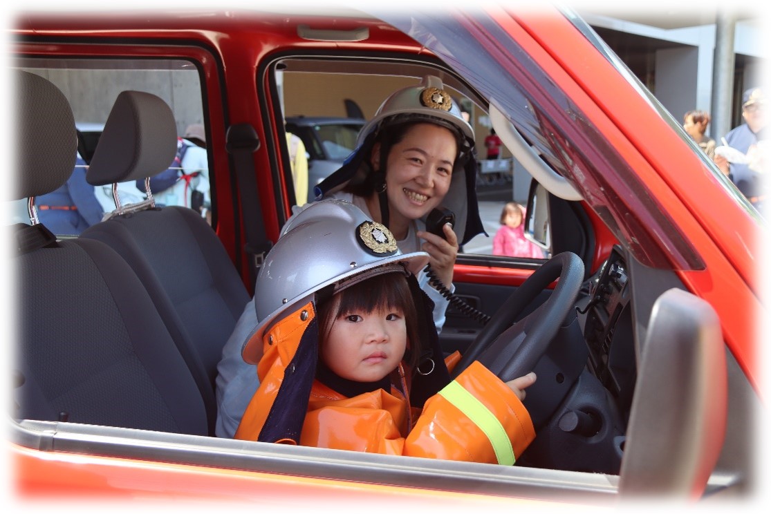 乗車体験のようす