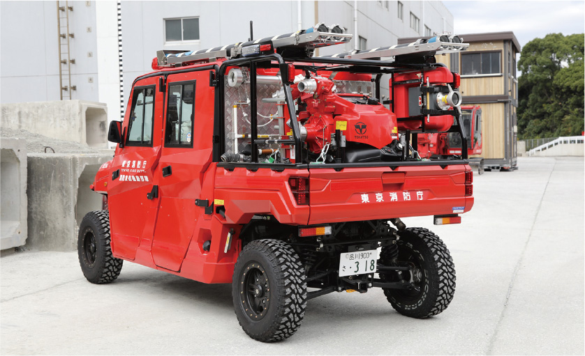 小型ホース延長車