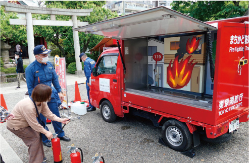 まちかど防災訓練車