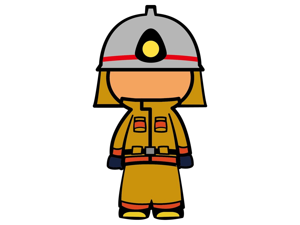 普通防火衣隊員イラスト