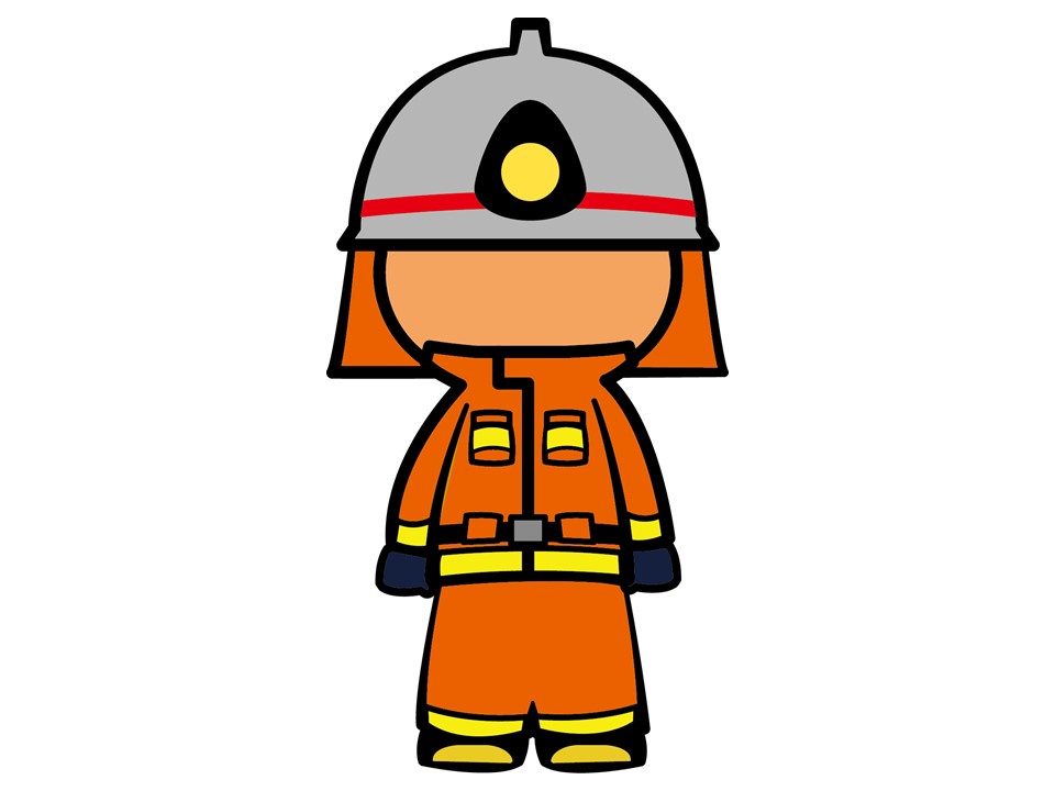 救助防火衣隊員イラスト