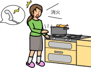 コンロの火災