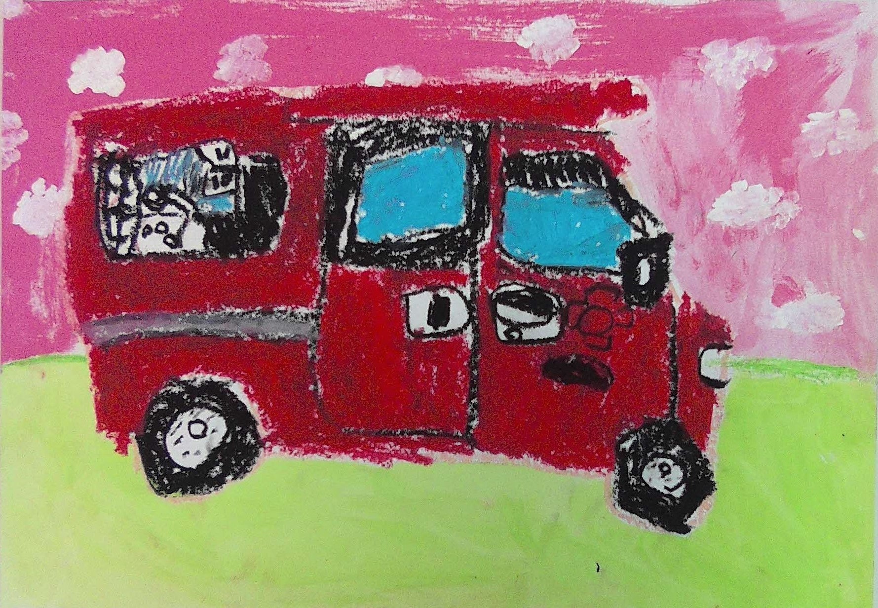 消防車の絵