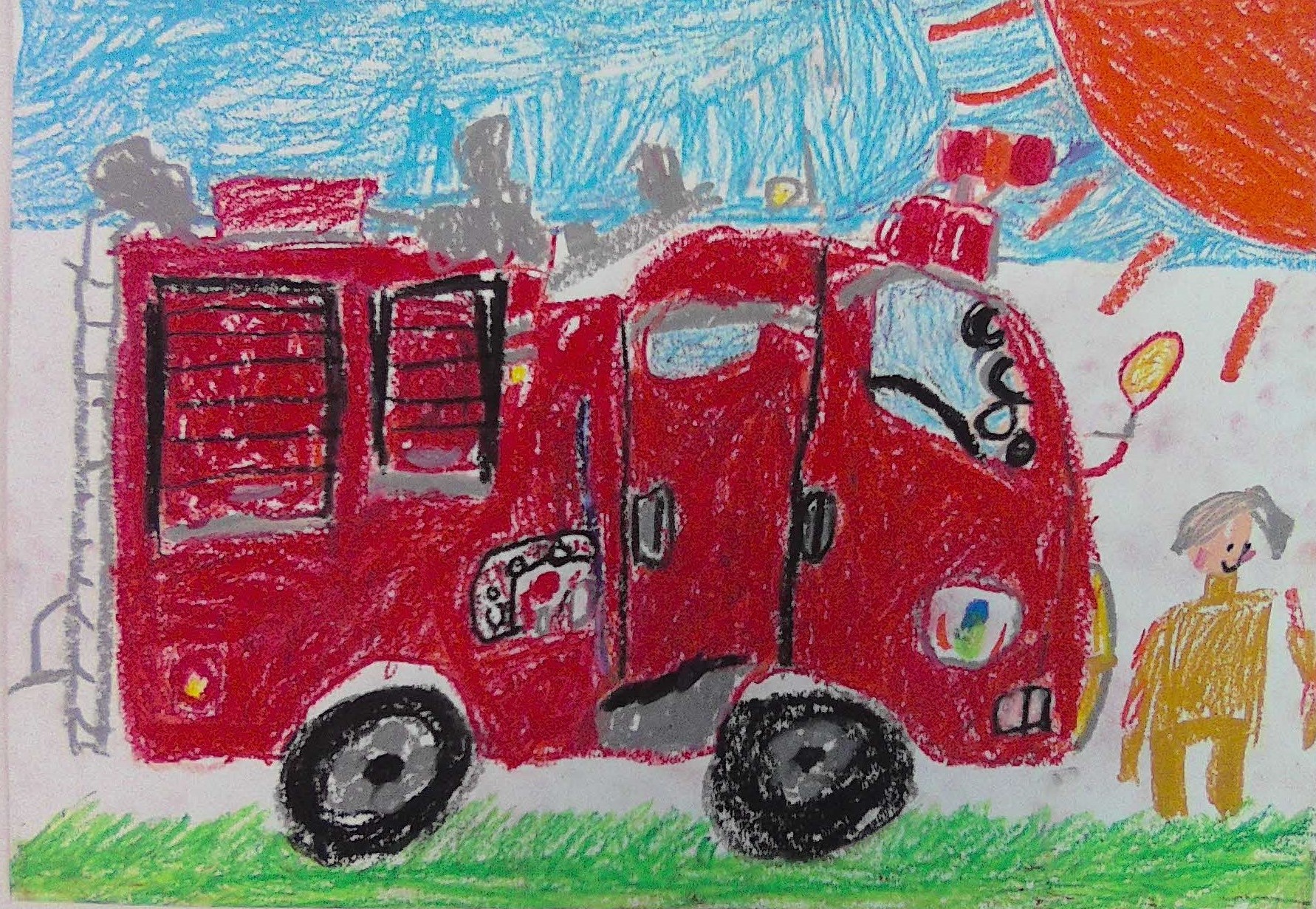 消防車の絵