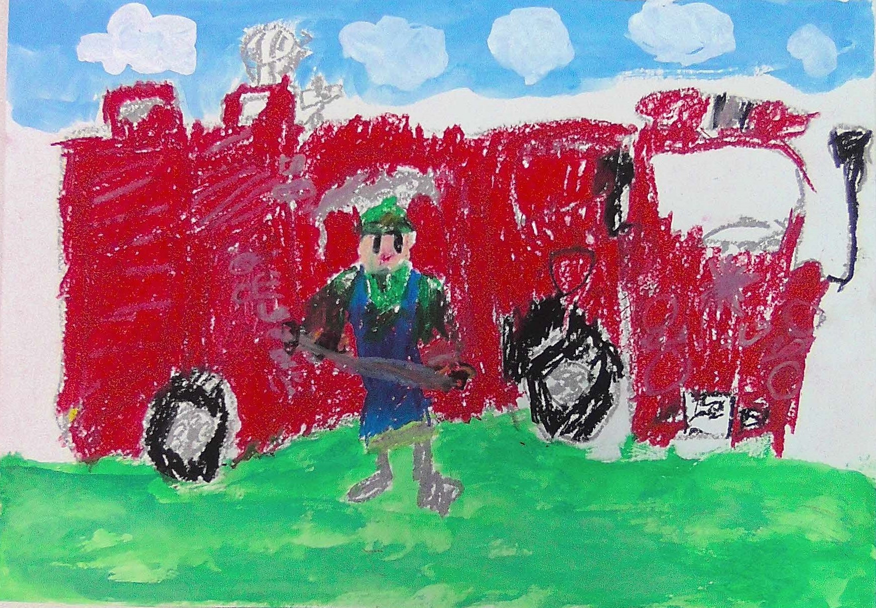 消防車の絵
