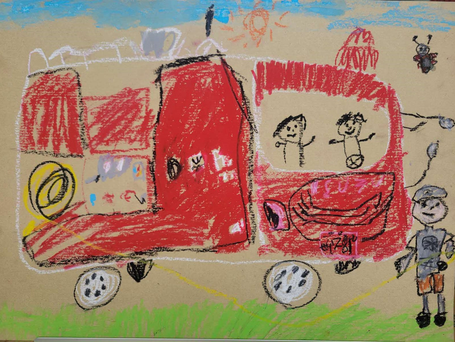 消防車の絵