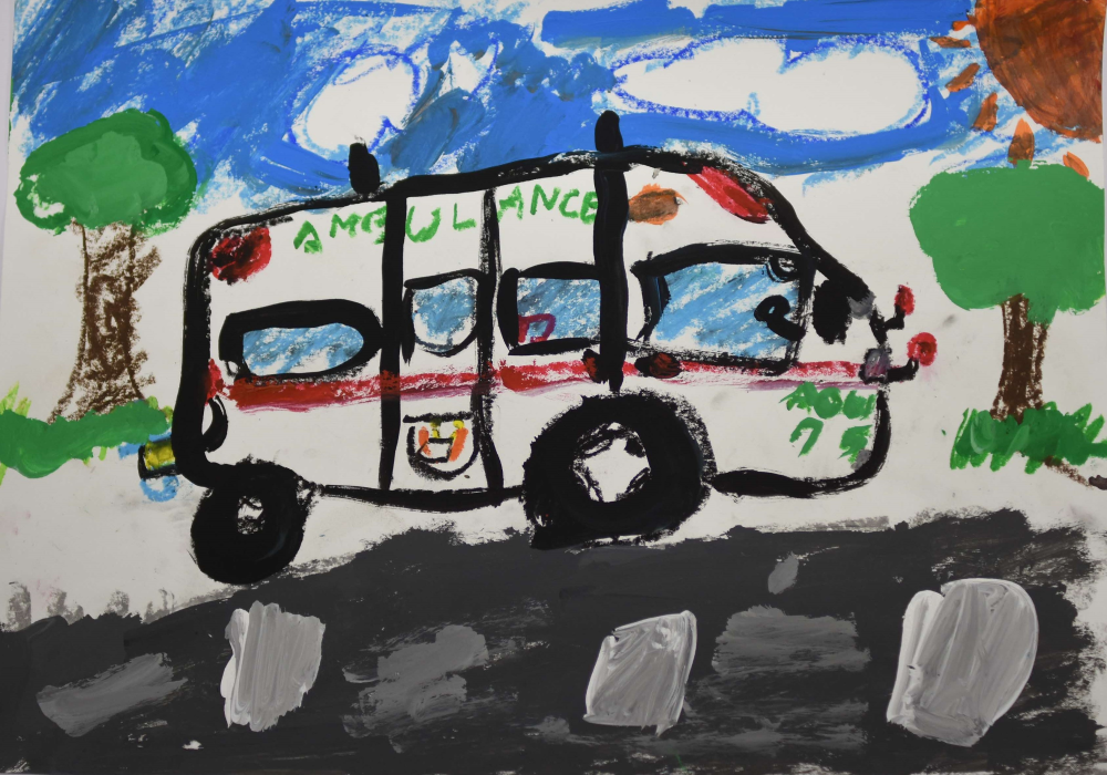 消防車の絵