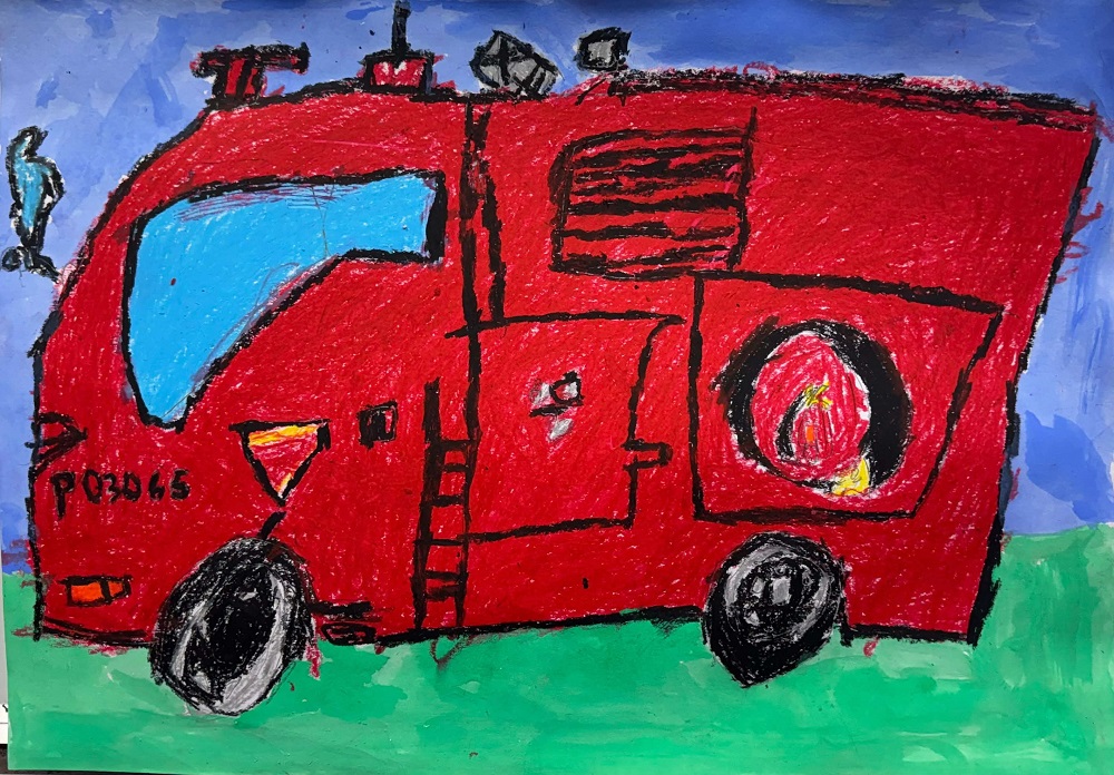 消防車の絵