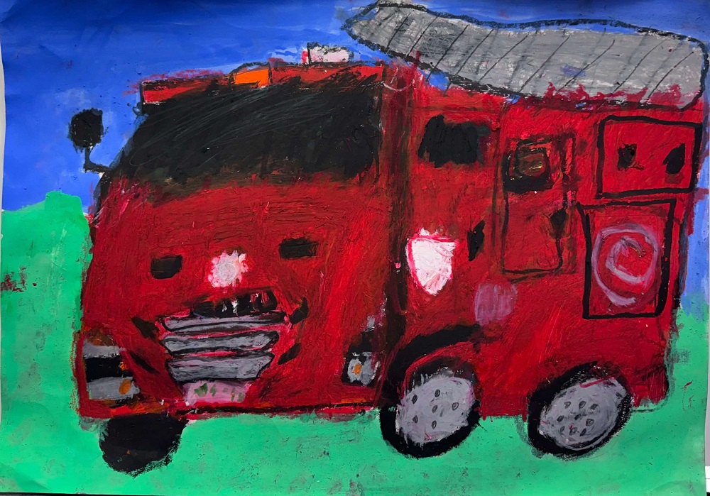 消防車の絵