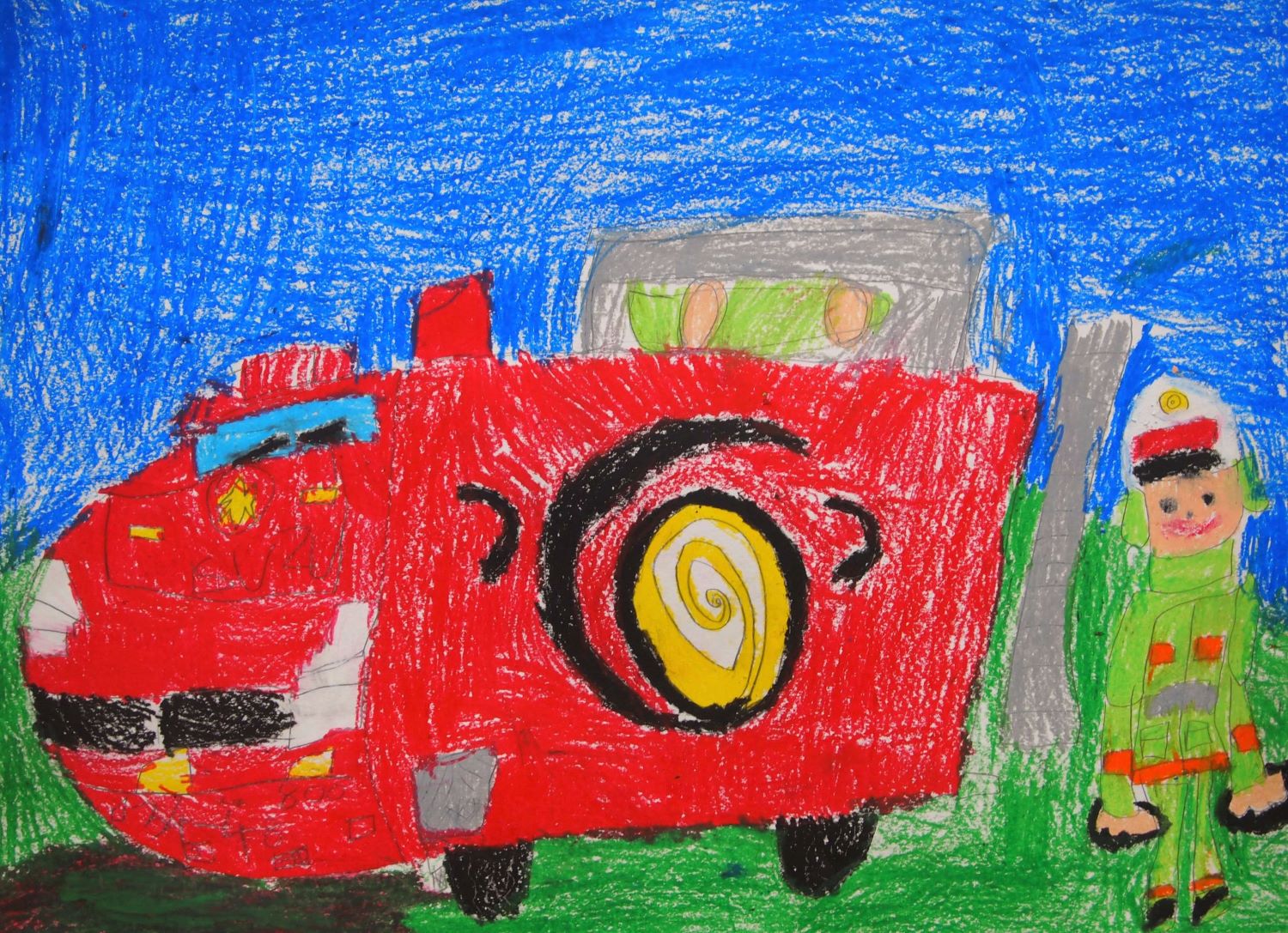 消防車の絵