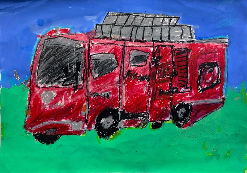 消防車の絵
