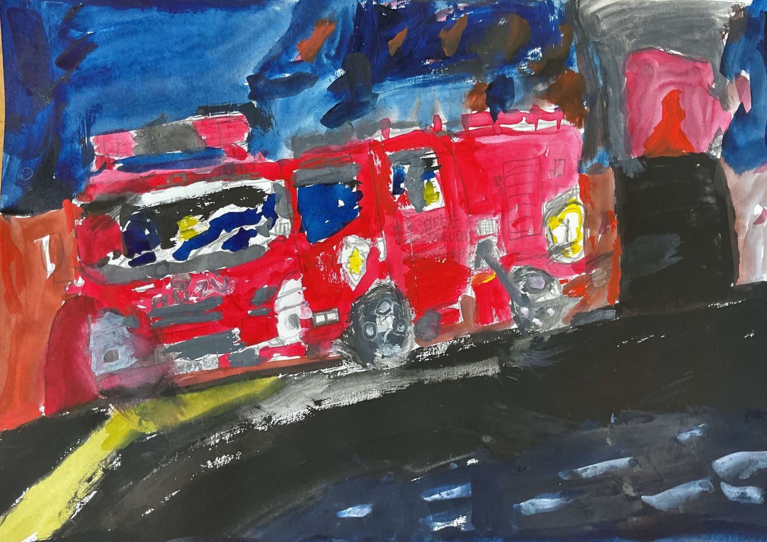 消防車の絵