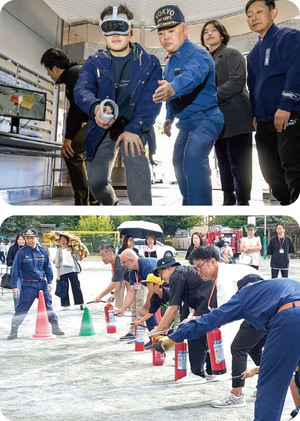 防災訓練のようす