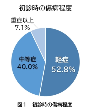 図1 初診時の傷病程度