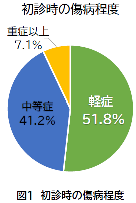 図1 初診時の傷病程度