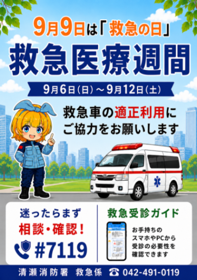 ９月９日救急の日