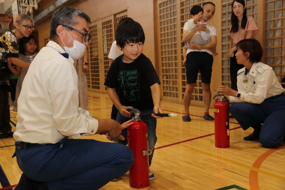 防災体験 初期消火