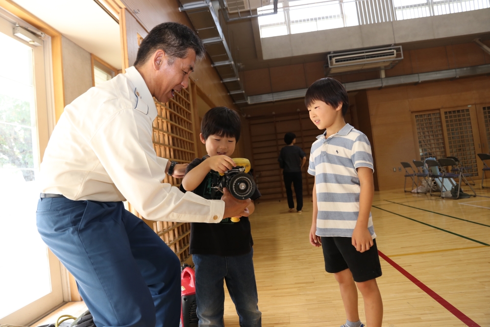 防災体験 消防資器材展示