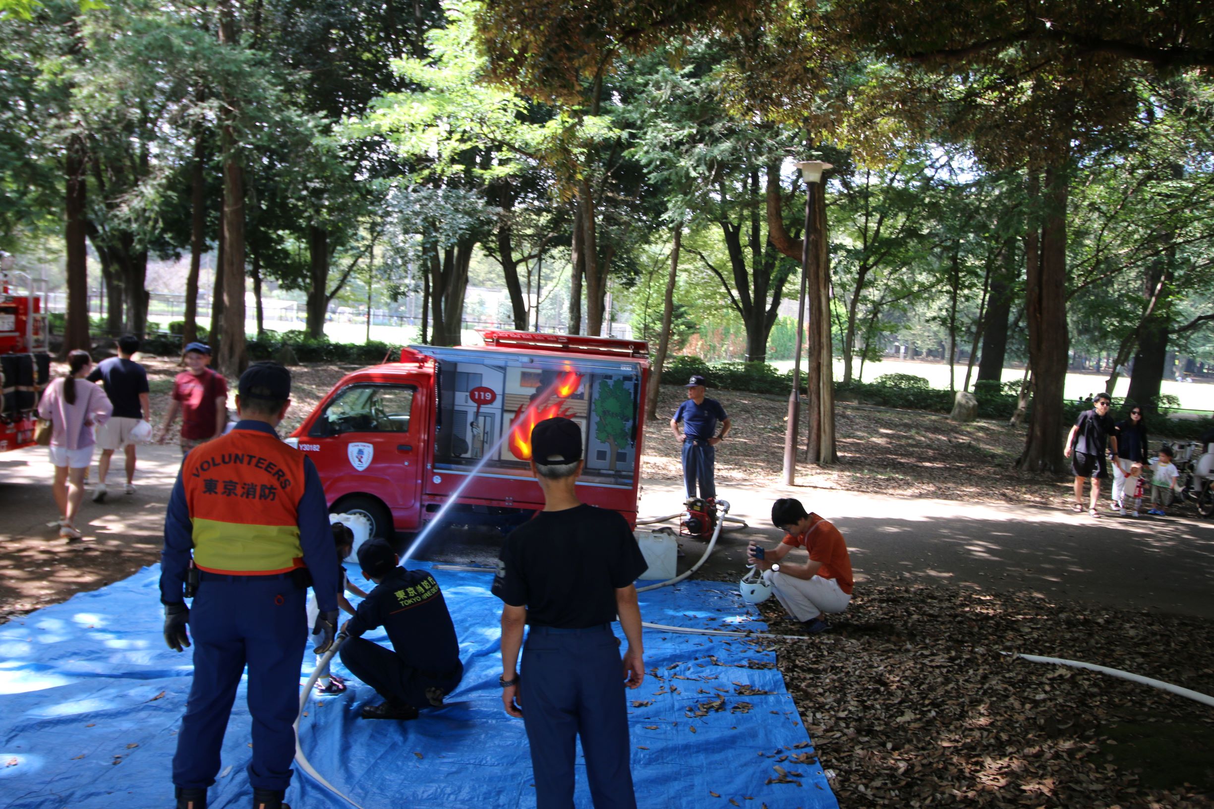 防災フェスタ2025 in 砧公園　まちかど防災訓練車