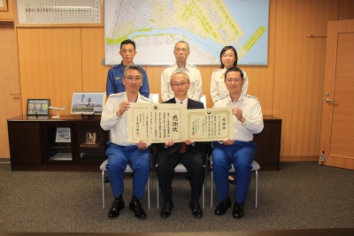 関西ペイント株式会社消防総監感謝状