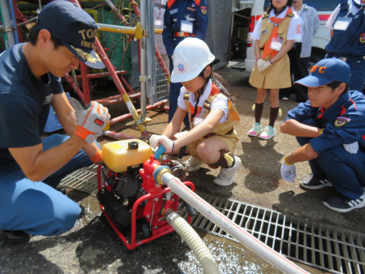 D級可搬ポンプ訓練