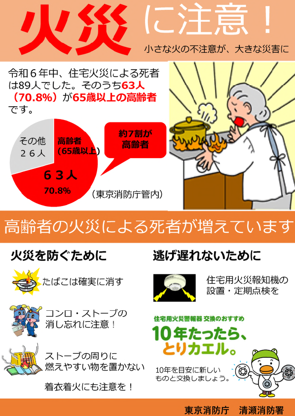 メインビジュアル画像:高齢者火災予防