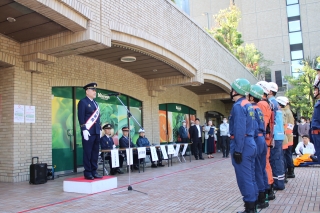 一日消防署長あいさつ