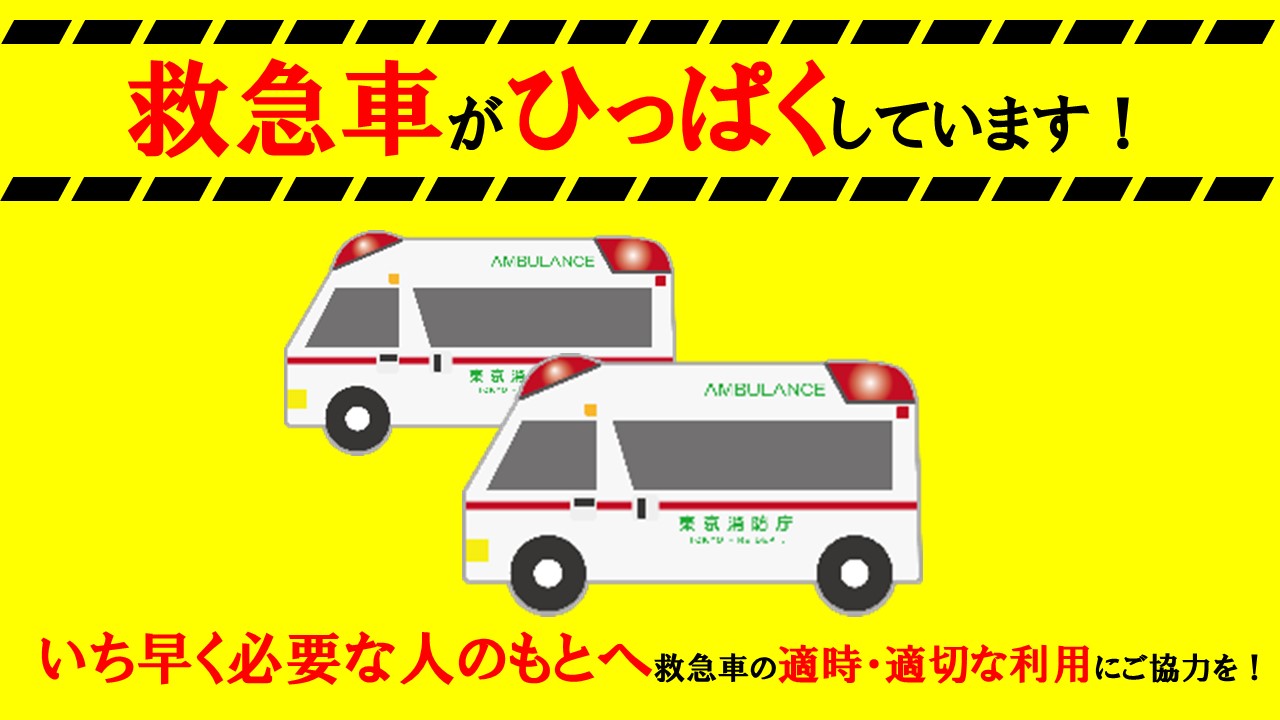 メインビジュアル画像：救急車の適時・適切な利用