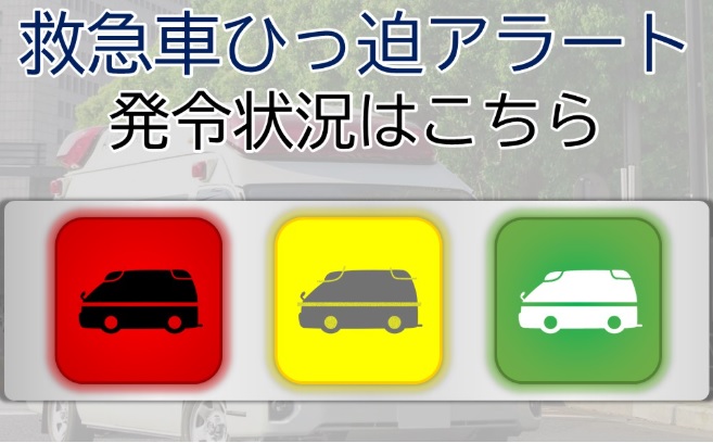メインビジュアル画像：救急ひっ迫アラート