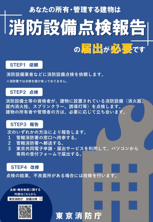 消防設備点検報告の届出ステップ４まで