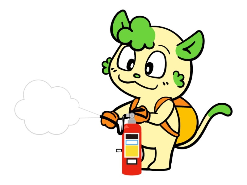 消火器を運ぶふむふむ