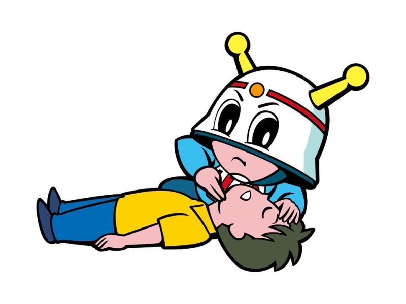 気道確保するキュータ