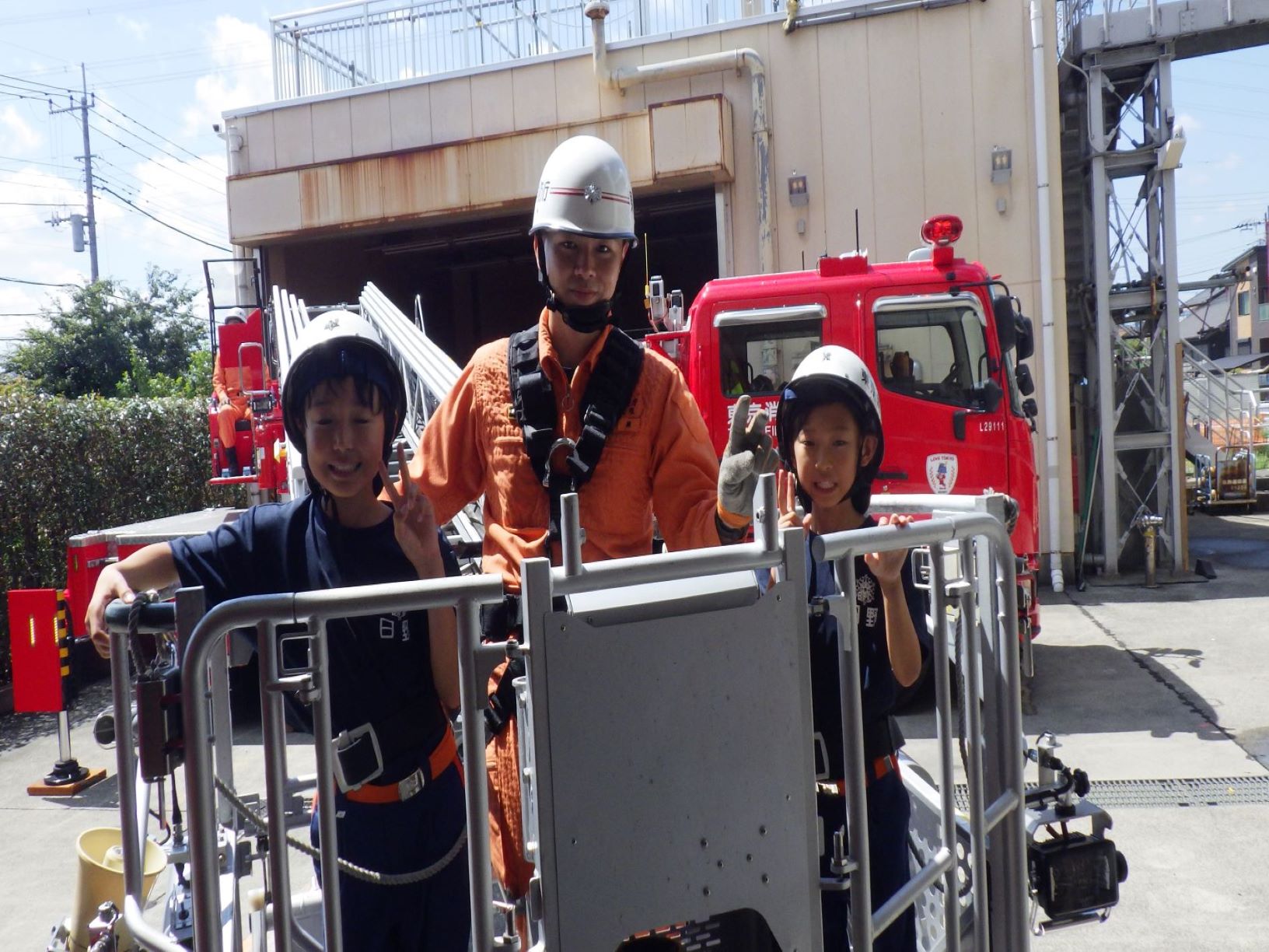 はしご車体験