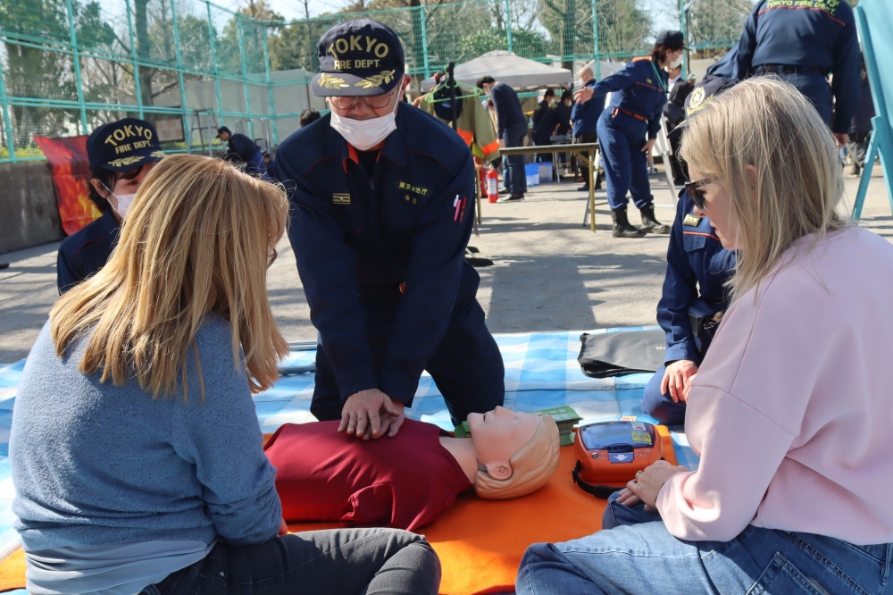 応急救護訓練の様子