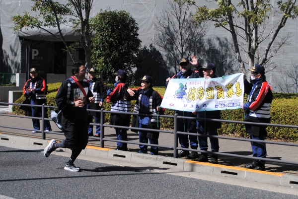 中野ランニングフェスタ消防団写真