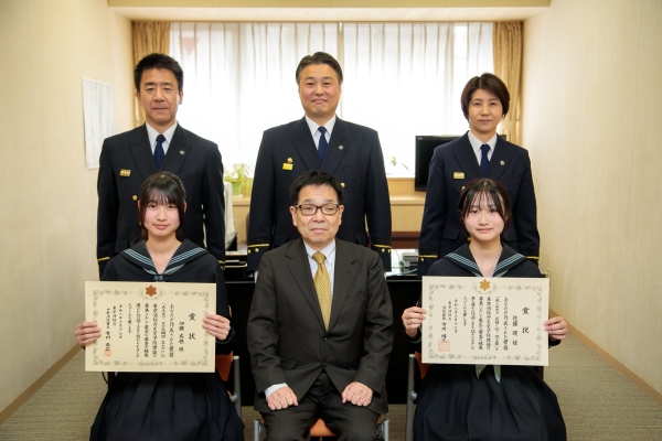 防火防災標語表彰式集合写真