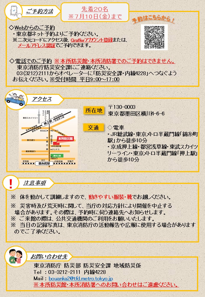 募集チラシ裏