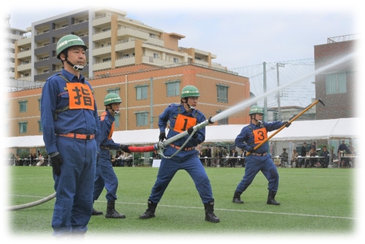 放水中