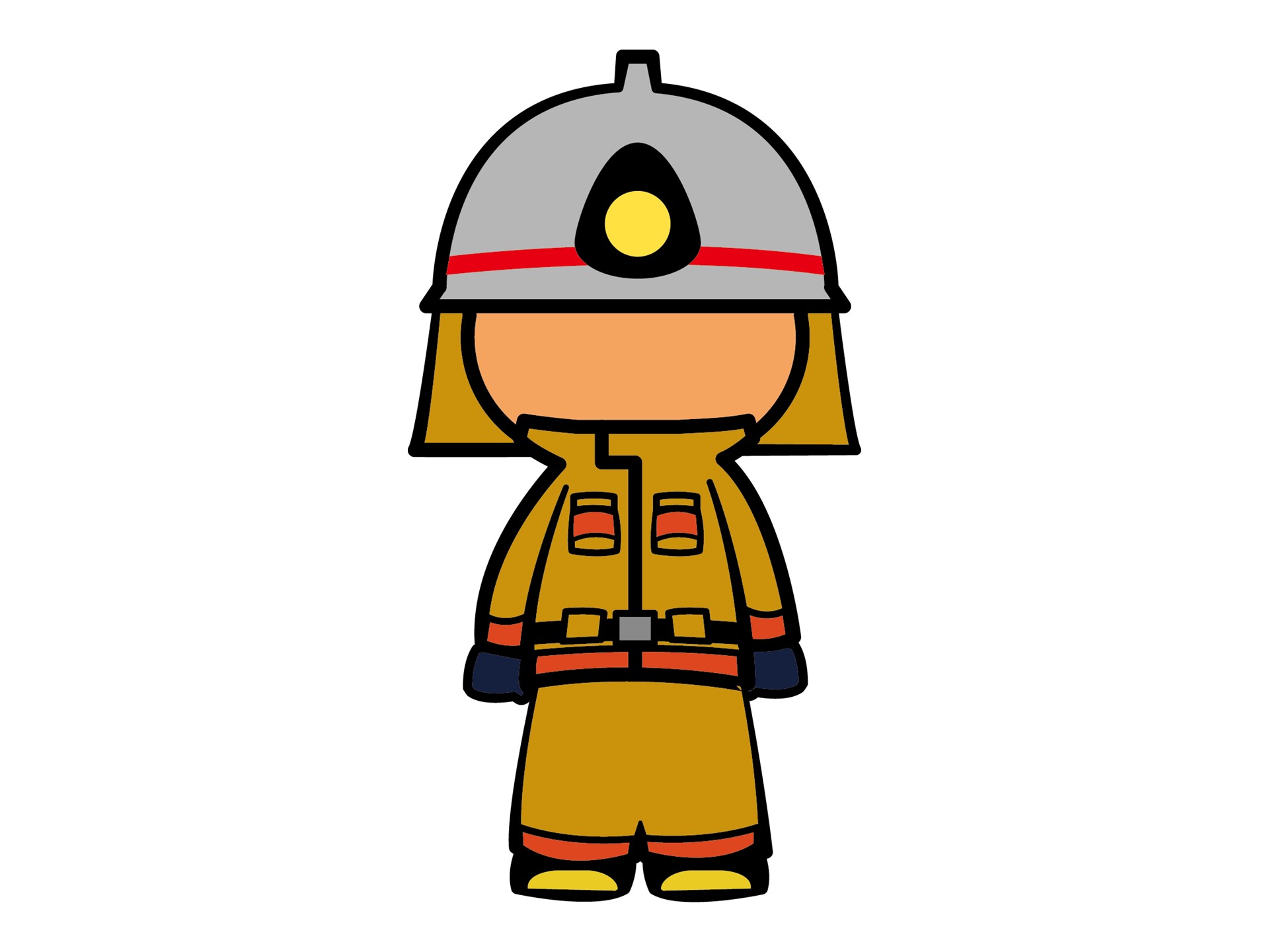 ポンプ隊員イラスト