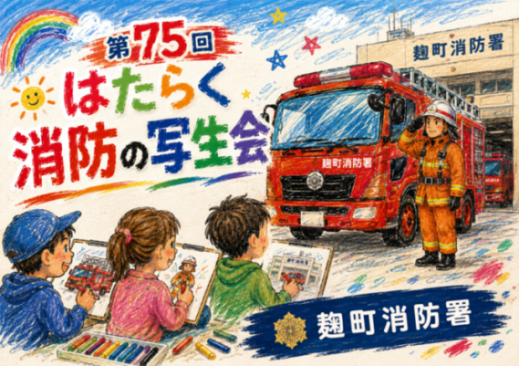 メインビジュアル画像：第75回はたらく消防の写生会