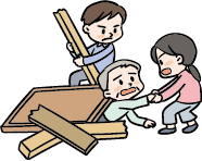崩れた建物から救助
