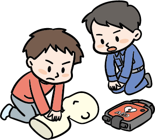 救命講習のイメージ
