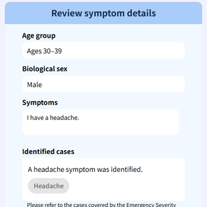 Confirm the entered information