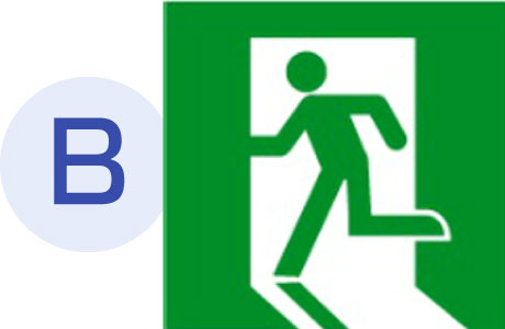 表示マーク B